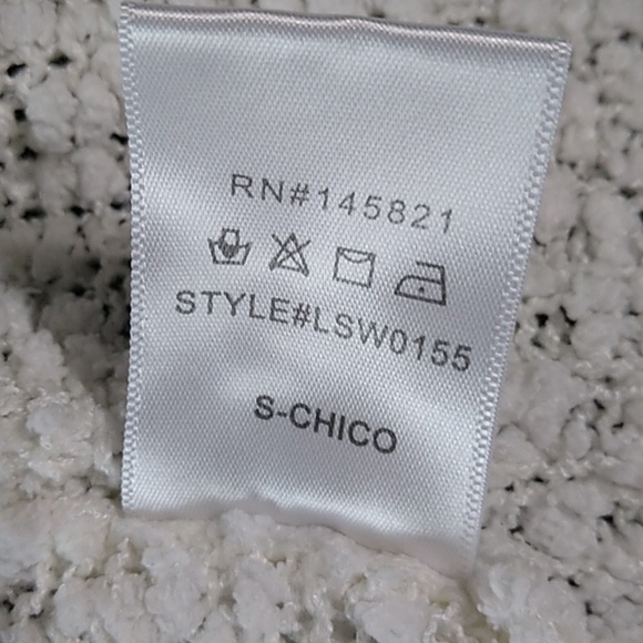 Listicle White Cardigan/Shrug Sweater • Sz Small - Picture 7 of 8